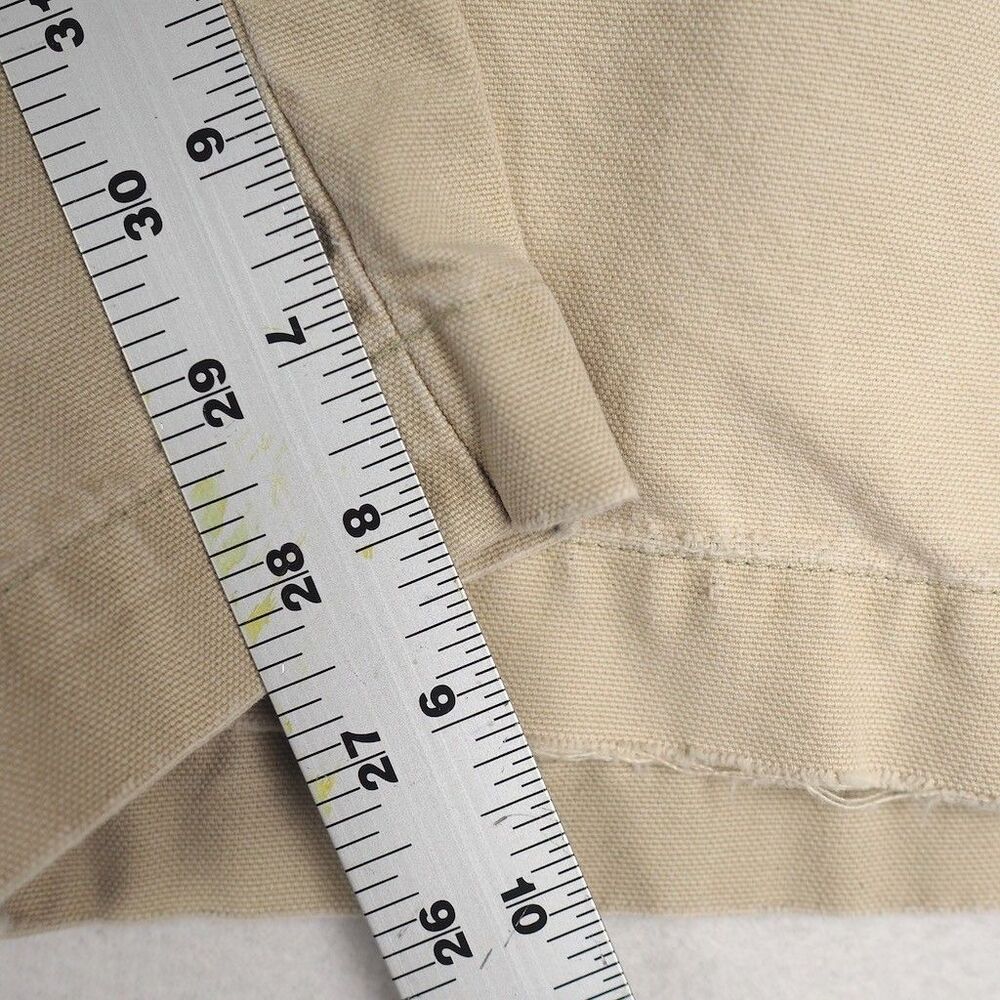 Vintage Patagonia Long Stand Up Shorts Men 34 Beige 8" Inseam Double-Fabric Seat - Picture 13 of 13